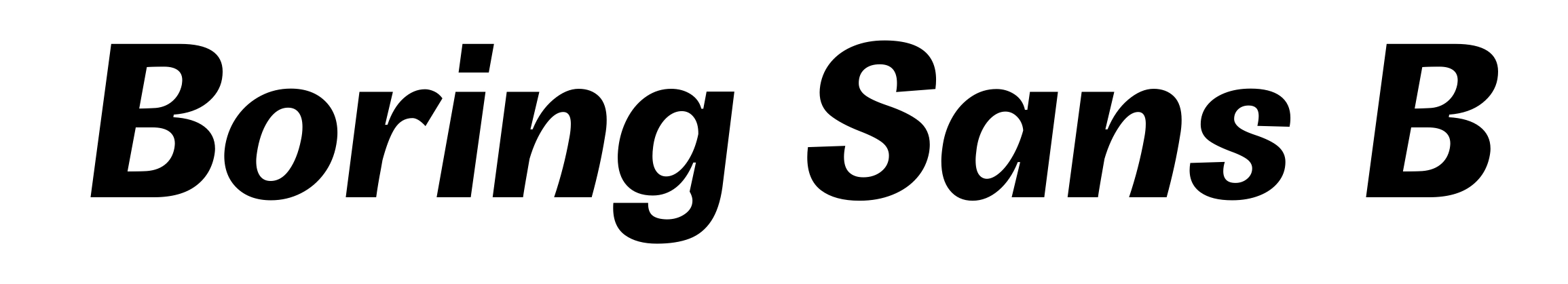 Boring Sans B